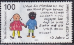 Sellos de Europa - Alemania -  1512 - 40 Anivº del Comité alemán de la UNICEF