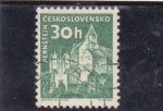 Stamps Czechoslovakia -  castillo de
