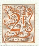 Stamps Belgium -  SERIE BÁSICA LEÓN HERÁLDICO. VALOR FACIAL 2 BEF, perf: 14. YVERT BE 1898