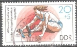 Stamps Germany -  VIII.Festival de Gimnasia y deportes y XI. Infantil y Juvenil de Leipzig 1987-DDR.