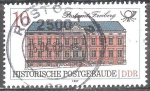 Sellos de Europa - Alemania -  Histórico edificio de Correos- Freiberg (DDR).