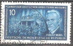 Sellos de Europa - Alemania -  August Bebel (1840-1913)politico,líder del movimiento de los trabajadores alemanes,DDR