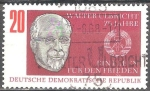 Sellos de Europa - Alemania -  75 cumpleaños de Walter  Ulbricht(1893-1973)politico,DDR. 