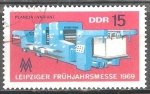 Stamps Germany -  Leipzig Feria de Primavera 1969 (DDR)
