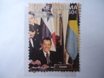 Stamps Panama -  Histórica Firma del Tratado del Canal 1977-General  Omar Torrijos