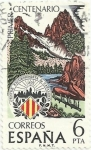 Stamps Spain -  CENTENARIO DEL CENTRE EXCURSIONISTA DE CATALUNYA. EMBLEMA Y PAISAJE. EDIFIL 2307