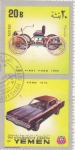 Stamps Yemen -  coches de epoca-  Ford 1896-1970 