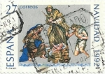 Stamps Spain -  NAVIDAD 1992. NACIMIENTO, DE OBDULIA ACEVEDO. EDIFIL 3227