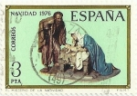 Stamps Spain -  NAVIDAD 1976. CONGRESO INTERNACIONAL BELENISTA. MISTERIO DE LA NATIVIDAD. EDIFIL 2368