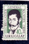 Stamps Uruguay -  general Manuel Oribe