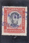 Stamps Nicaragua -  Abraham Lincoln- 150 aniversario