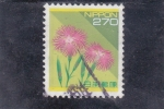 Sellos de Asia - Jap�n -  flores-