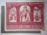 Stamps : Europe : Vatican_City :  Sacrum Poloniae Millennium 966-1966.
