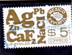 Stamps Mexico -  México exporta- MINERALES