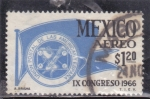 Stamps Mexico -  IX congreso union postal