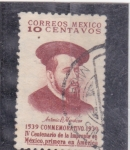 Sellos de America - M�xico -  IV centenario de la imprenta en Méxicp-Antonio Mendoza