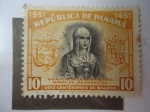 Sellos de America - Panam� -  Reina Isabel I de Castilla 1451-1504 - Madre de las Américas. (1951-1451-Natalicio)