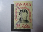 Stamps Panama -  Anna Eleanor Roosevelt 1884-1962 - Esposa del presidente Franklin Delano Roosevelt. Defensora de los