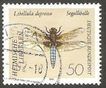 Stamps Germany -  1373 - Libélula depressa 