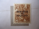 Stamps Switzerland -  Suiza - Societé des Nations.