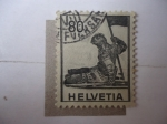 Sellos del Mundo : Europa : Suiza : Hombre caído- Scott/Suiza:273 - Yv/1941)