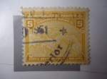 Stamps Panama -  Mapa de Panamá.
