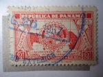 Stamps Panama -  Cincuentenario del Rotatorio Internacional 1905-1955