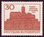 Stamps Germany -  ALEMANIA - Monumentos conmmemorativos a Luther en Eisleben y Wittenberg