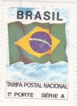 Stamps Brazil -  bandera brasileña