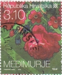 Stamps : Europe : Croatia :  ilustración flores