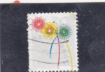 Stamps : Europe : Netherlands :  ilustracion flores