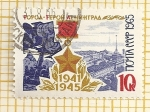 Sellos de Europa - Rusia -  Conmemorativo ciudad 1941-1945