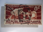 Stamps Panama -  IV Juegos Deportivos Centroaméricanos  y del Caribe 1938.