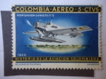 Stamps Colombia -  Scott/Colombia:C471 - Historia de la Aviación Colombian - Hidroavión Junkers F13 - 1920