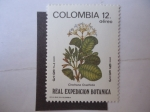 Stamps Colombia -  Real Expedición Botanica - Cinchona Ovalifolia - Bicentenario, 1783.1983
