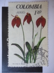 Stamps Colombia -  Flora - Masdevallia - coccinea 