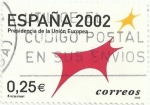 Stamps Spain -  (220) PRESIDENCIA DE LA UNIÓN EUROPEA. LOGO PRESIDENCIA ESPAÑOLA, VALOR FACIAL 0.25€. EDIFIL 3865