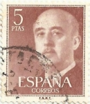 Stamps : Europe : Spain :  (27) SERIE BÁSICA FRANCO. VALOR FACIAL 5 Pts. EDIFIL 1160