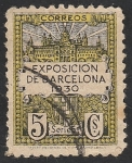 Stamps Spain -  6 - Exposición de Barcelona 1930