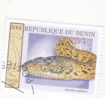 Stamps : Africa : Benin :  serpiente