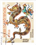 Stamps : Africa : Benin :  dragón
