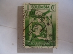 Sellos del Mundo : America : Colombia : IV Centenario, Bogotá 1538-1933 - Calle del Arco.