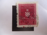 Stamps : Europe : Croatia :  Escudo del Estado Independiente de Croacia 1941-1943.