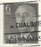 Stamps Spain -  SERIE BÁSICA FRANCO. VALOR FACIAL 6 Pts. EDIFIL 1161