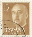 Stamps : Europe : Spain :  SERIE BÁSICA FRANCO. VALOR FACIAL 15 Cts. EDIFIL 1144