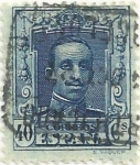 Stamps : Europe : Spain :  SERIE ALFONSO XIII TIPO VAQUER. VALOR FACIAL 40 Cts. EDIFIL 319