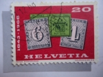 Stamps : Europe : Switzerland :  Sellos sobre Sello - Suoiza-Helvetia. 1843-1968.