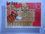 Stamps Switzerland -  Gallen - Schweizer Heimatwerk 1930-1980.