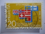 Sellos del Mundo : Europa : Suiza : Efta-Hadel: Zollfrei.
