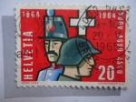 Stamps Switzerland -  Suov Asso Assu 1864-1964. Yt/728